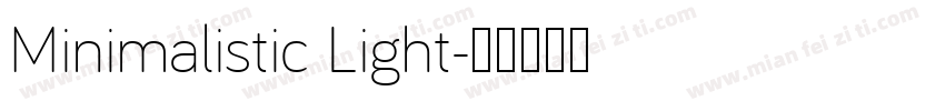 Minimalistic Light字体转换
